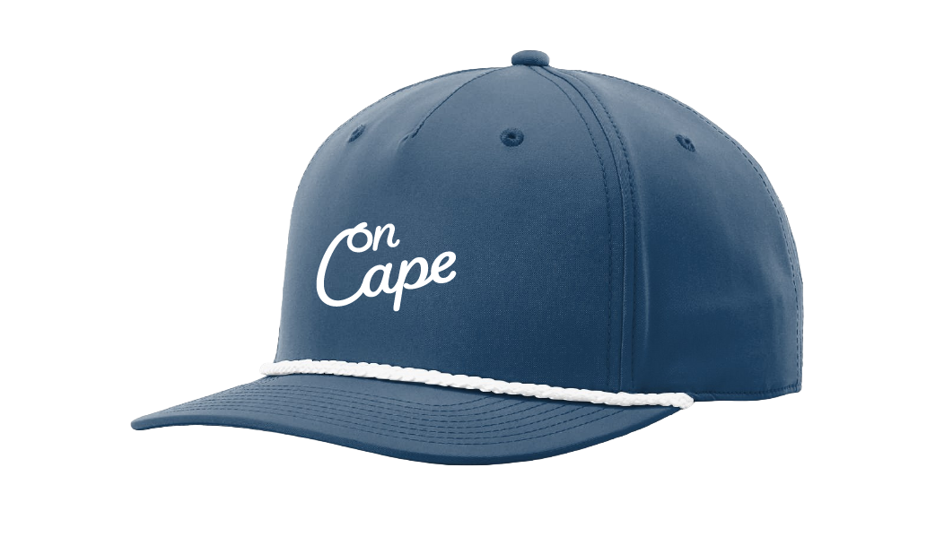 Cursive Rope Hat Blue
