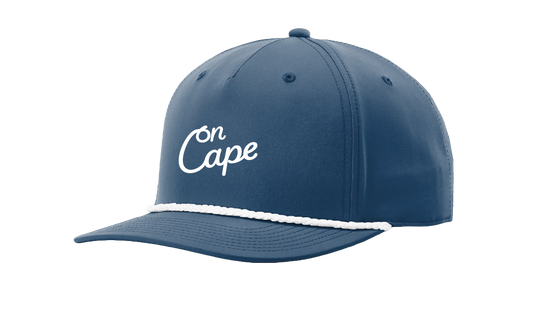 Cursive Rope Hat Blue