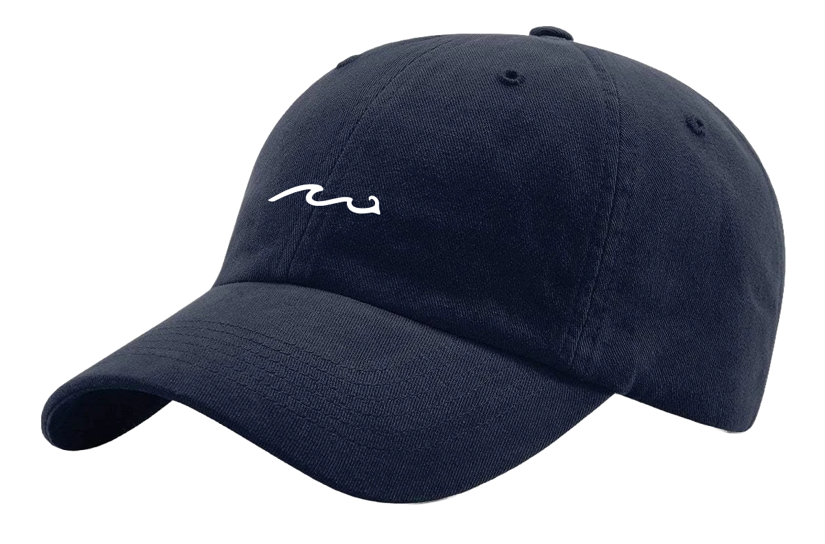 Wave Cotton Hat Navy