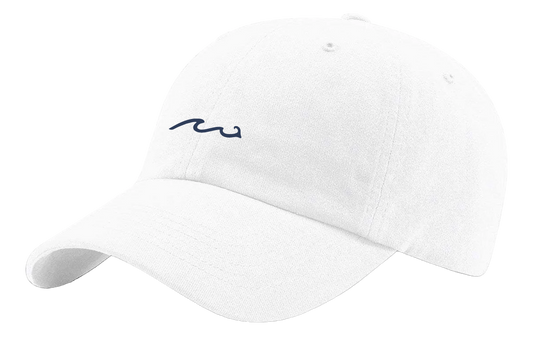 Wave Cotton Hat White